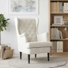 Fauteuil Crème Velours 580976580976