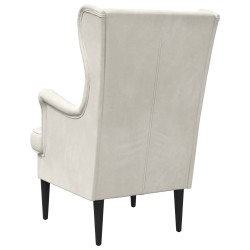 Fauteuil Crème Velours 580976580976