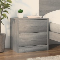 Table de chevet sonoma gris 40x30x40 cm bois d'ingénierie 580978580978