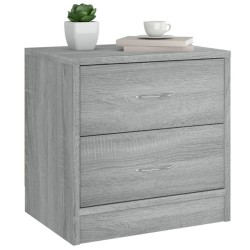 Table de chevet sonoma gris 40x30x40 cm bois d'ingénierie 580978580978