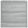 Table de chevet sonoma gris 40x30x40 cm bois d'ingénierie 580978580978