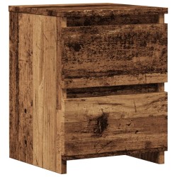 Table de chevet vieux bois 30x30x40 cm bois d'ingénierie 580979580979