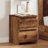 Table de chevet vieux bois 30x30x40 cm bois d'ingénierie 580979580979