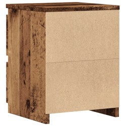 Table de chevet vieux bois 30x30x40 cm bois d'ingénierie 580979580979