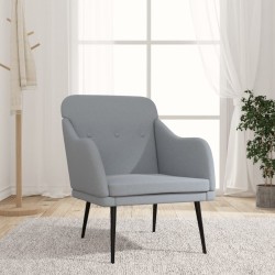 Fauteuil Gris clair 63x76x80 cm Tissu 580983580983