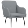 Fauteuil Gris clair 63x76x80 cm Tissu 580983580983