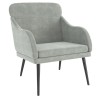 Fauteuil Gris clair 63x76x80 cm Velours 580984580984