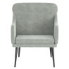 Fauteuil Gris clair 63x76x80 cm Velours 580984580984
