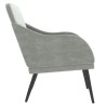Fauteuil Gris clair 63x76x80 cm Velours 580984580984