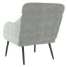 Fauteuil Gris clair 63x76x80 cm Velours 580984580984
