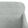 Fauteuil Gris clair 63x76x80 cm Velours 580984580984