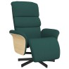 Fauteuil inclinable avec repose-pieds vert foncé tissu 580986580986