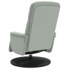 Fauteuil inclinable avec repose-pied gris clair velours 580989580989