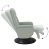 Fauteuil inclinable avec repose-pied gris clair velours 580989580989
