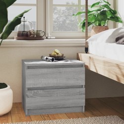 Table de chevet Sonoma gris 50x39x43,5 cm Bois d'ingénierie 580992580992