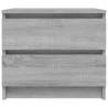 Table de chevet Sonoma gris 50x39x43,5 cm Bois d'ingénierie 580992580992