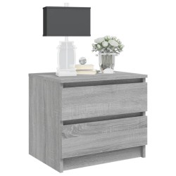 Table de chevet Sonoma gris 50x39x43,5 cm Bois d'ingénierie 580992580992