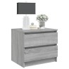 Table de chevet Sonoma gris 50x39x43,5 cm Bois d'ingénierie 580992580992