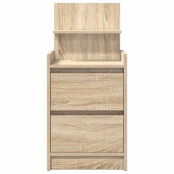 Table de chevet avec 2 tiroirs chêne sonoma 38x34x80 cm 580993580993