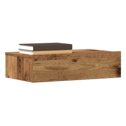 Table de chevet vieux bois 60x35 cm bois d'ingénierie 580994580994