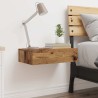 Table de chevet vieux bois 60x35 cm bois d'ingénierie 580994580994