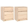Tables de chevet 2 pcs 40x31x50 cm bois de pin massif 580995580995