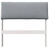 Tête de lit capitonnée Gris clair 75 cm Pin massif 580997580997