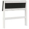 Tête de lit capitonnée Gris clair 75 cm Pin massif 580997580997
