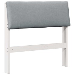 Tête de lit capitonnée Gris clair 80 cm Pin massif 580998580998