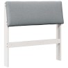 Tête de lit capitonnée Gris clair 80 cm Pin massif 580998580998