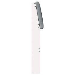 Tête de lit capitonnée Gris clair 80 cm Pin massif 580998580998
