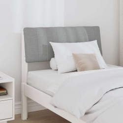 Tête de lit capitonnée Gris clair 75 cm Pin massif 581001581001