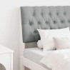 Tête de lit capitonnée Gris clair 75 cm Pin massif 581008581008