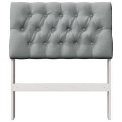Tête de lit capitonnée Gris clair 75 cm Pin massif 581008581008