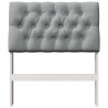 Tête de lit capitonnée Gris clair 75 cm Pin massif 581008581008