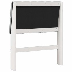 Tête de lit capitonnée Gris clair 75 cm Pin massif 581008581008