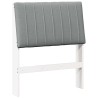 Tête de lit capitonnée Gris clair 75 cm Pin massif 581009581009