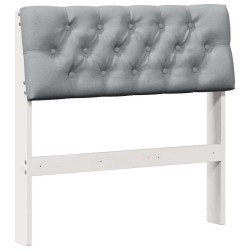 Tête de lit capitonnée Gris clair 75 cm Pin massif 581010581010