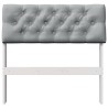 Tête de lit capitonnée Gris clair 75 cm Pin massif 581010581010