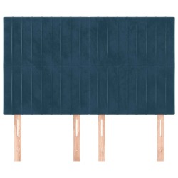 Tête de lit Bleu foncé 144 x 5 x 118/128 cm Velours 581011581011