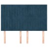 Tête de lit Bleu foncé 144 x 5 x 118/128 cm Velours 581011581011