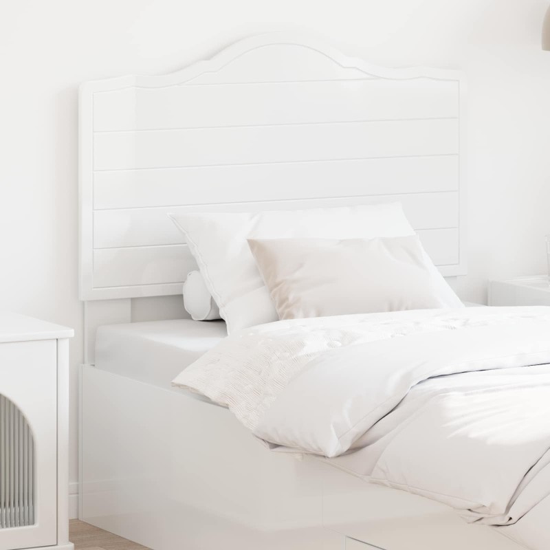 Tête de lit Blanc Brillant Bois d'ingénierie 581012581012
