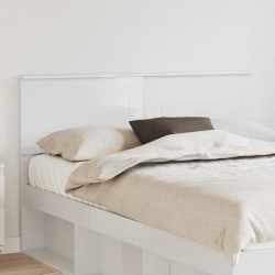 Tête de lit Blanc Brillant Bois d'ingénierie 581013581013