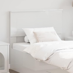 Tête de lit Blanc Brillant Bois d'ingénierie 581014581014