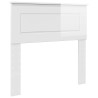 Tête de lit Blanc Brillant Bois d'ingénierie 581014581014