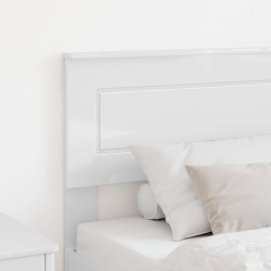 Tête de lit Blanc Brillant Bois d'ingénierie 581014581014