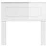 Tête de lit Blanc Brillant Bois d'ingénierie 581014581014