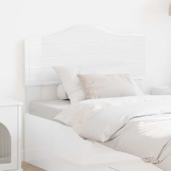 Tête de lit Blanc Brillant Bois d'ingénierie 581016581016