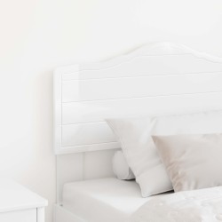 Tête de lit Blanc Brillant Bois d'ingénierie 581016581016
