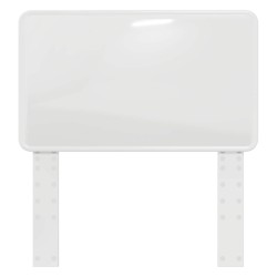 Tête de lit Blanc Brillant Bois d'ingénierie 581021581021
